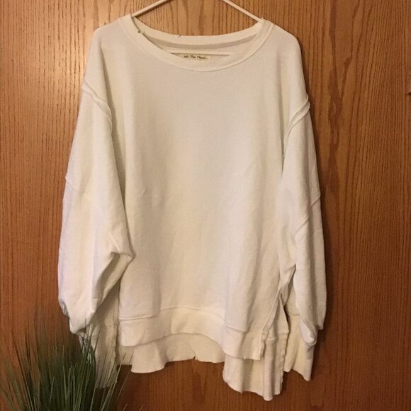 NWOT Free People Camden sweatshirt size- MEDIUM - Picture 6 of 7